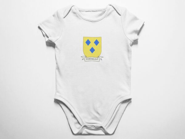 Costello Family Coat of Arms Baby Onesie