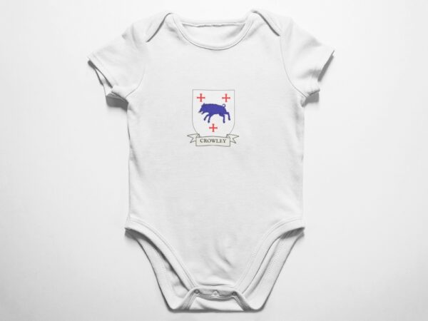 Crowley Family Coat of Arms Baby Onesie Bodysuit