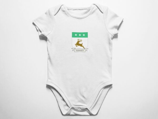 Doherty Family Coat of Arms Baby Onesie Bodysuit