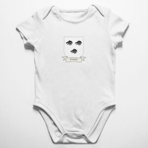 Evans Family Coat of Arms Baby Onesie Bodysuit