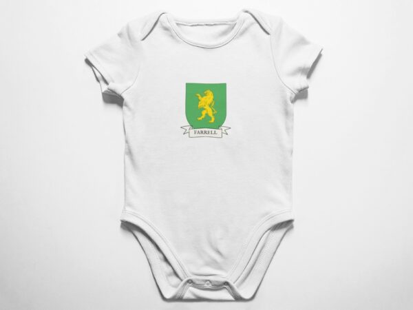 Farrell Family Coat of Arms Baby Onesie Bodysuit