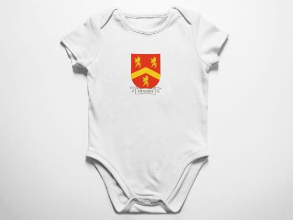 Hughes Family Coat of Arms Baby Onesie