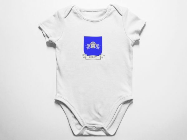 Kelly Family Coat of Arms Baby Onesie Bodysuit