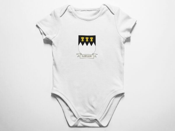 Lawless Family Coat of Arms Baby Onesie Bodysuit
