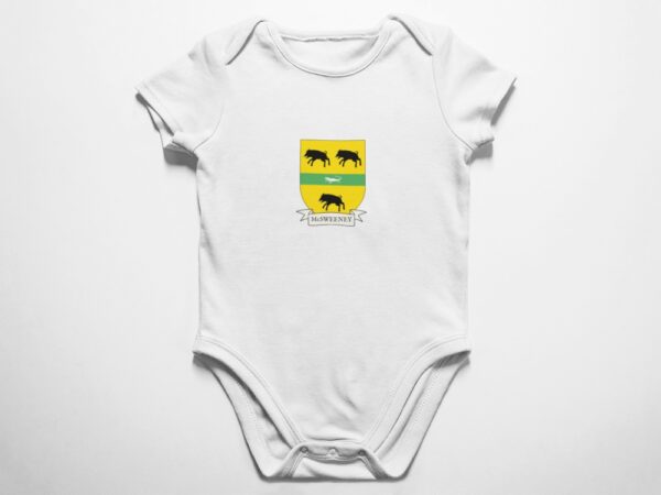 McSweeney Family Coat of Arms Baby Onesie Bodysuit