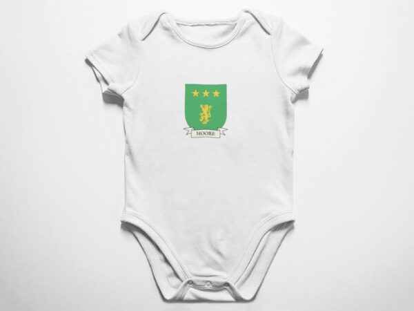 Moore Family Coat of Arms Baby Onesie
