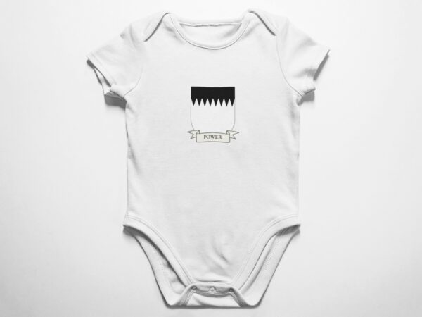 Power Family Coat of Arms Baby Onesie Bodysuit