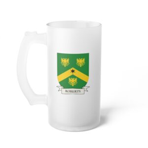 Roberts Family Coat of Arms Beer Mug