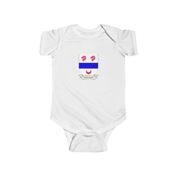 Gilligan Family Coat of Arms Baby Onesie Bodysuit - Image 2