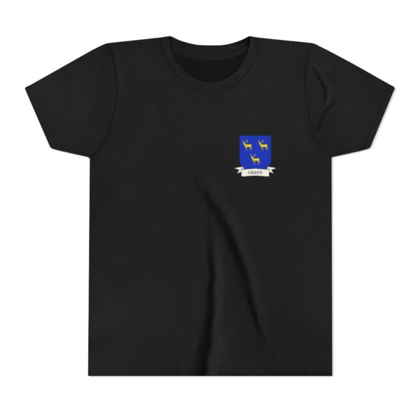 Green Family Coat of Arms Youth T-Shirt - Image 6
