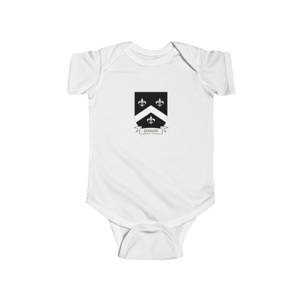 Jenkins Family Coat of Arms Baby Onesie Bodysuit - Image 2