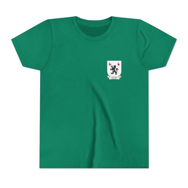 Crosby Family Coat of Arms Youth T-Shirt - Image 3