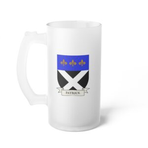 Patrick Family Coat of Arms Beer Mug