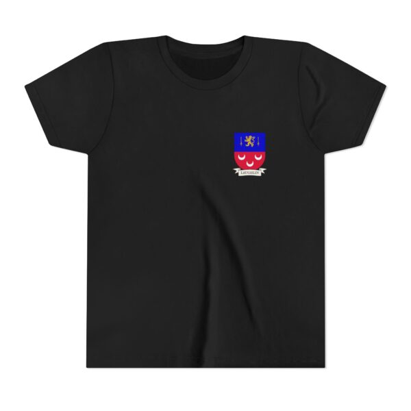 Laughlin Family Coat of Arms Youth T-Shirt - Image 6