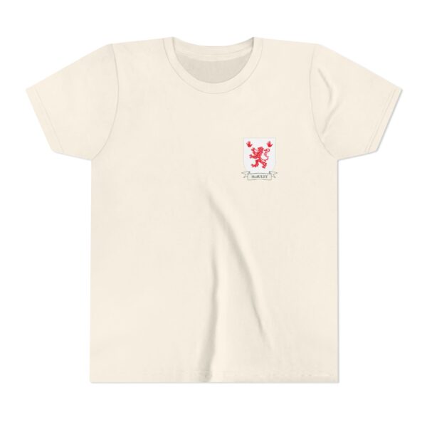McAuley Family Coat of Arms Youth T-Shirt - Image 2