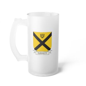 Barnett Family Coat of Arms Beer Mug