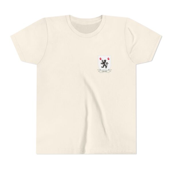 Crosby Family Coat of Arms Youth T-Shirt - Image 2