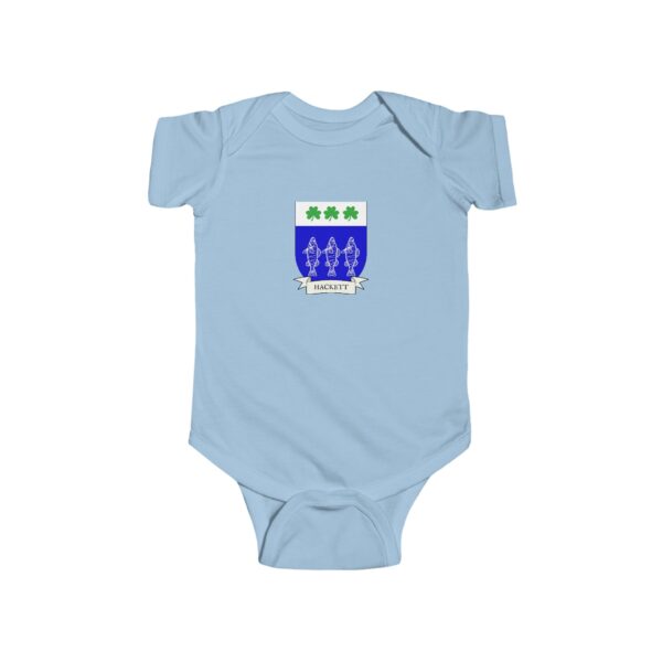 Hackett Family Coat of Arms Baby Onesie Bodysuit - Image 4