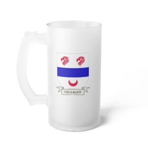 Gilligan Family Coat of Arms Beer Mug