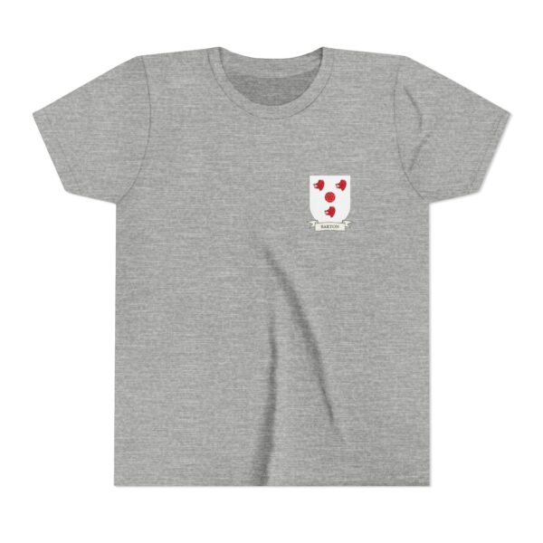Barton Family Coat of Arms Youth T-Shirt - Image 4