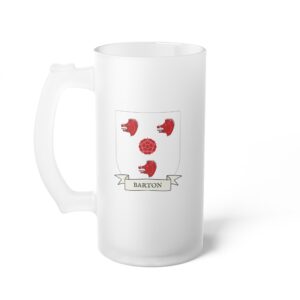 Barton Family Coat of Arms Beer Mug