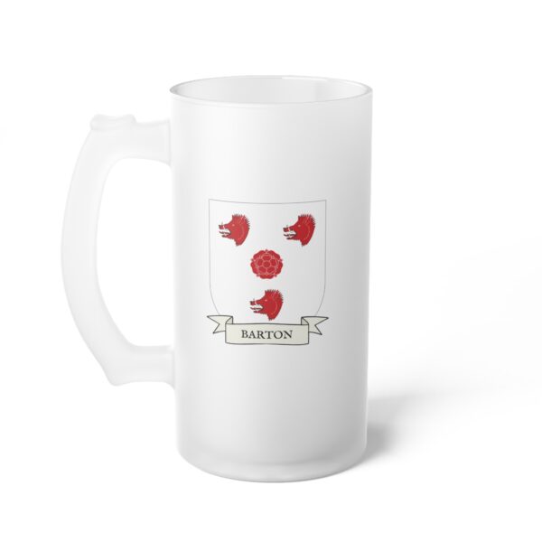 Barton Family Coat of Arms Beer Mug
