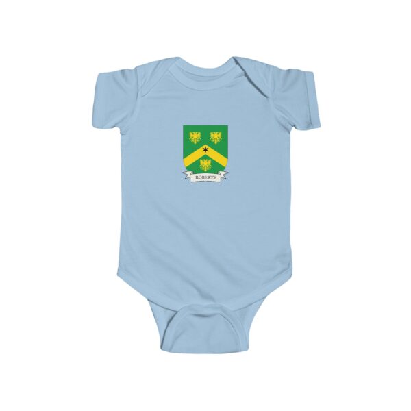 Roberts Family Coat of Arms Baby Onesie Bodysuit - Image 4