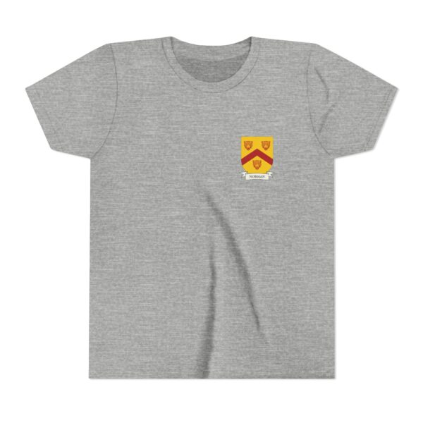 Norman Family Coat of Arms Youth T-Shirt - Image 4