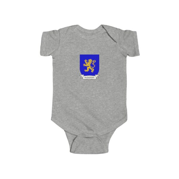 McDaniel Family Coat of Arms Baby Onesie Bodysuit - Image 3