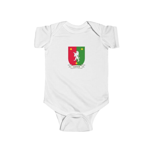 Gaynor Family Coat of Arms Baby Onesie Bodysuit - Image 2