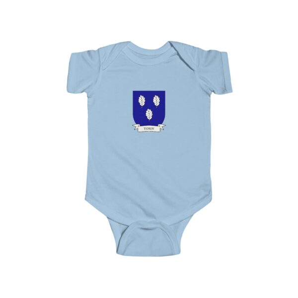 Tobin Family Coat of Arms Baby Onesie Bodysuit - Image 4