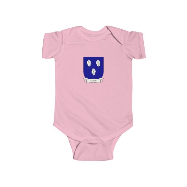 Tobin Family Coat of Arms Baby Onesie Bodysuit - Image 5