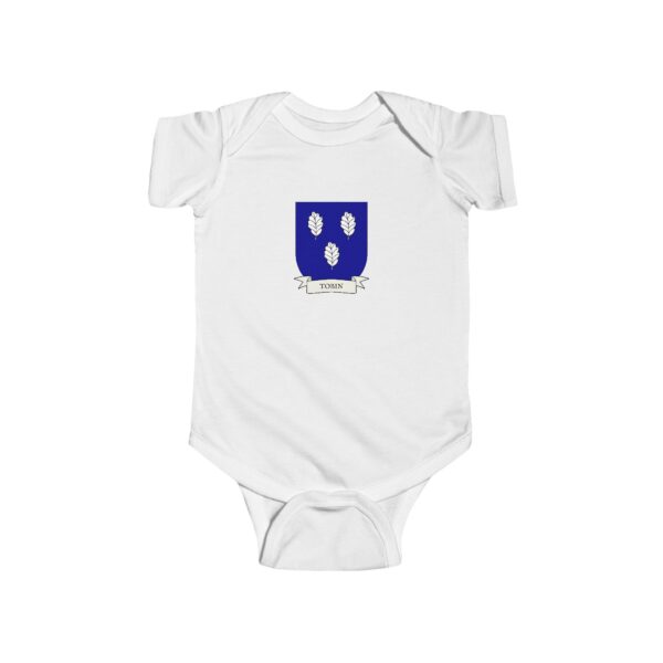 Tobin Family Coat of Arms Baby Onesie Bodysuit - Image 2