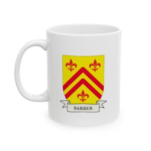 Barber Family Coat of Arms Coffee Mug