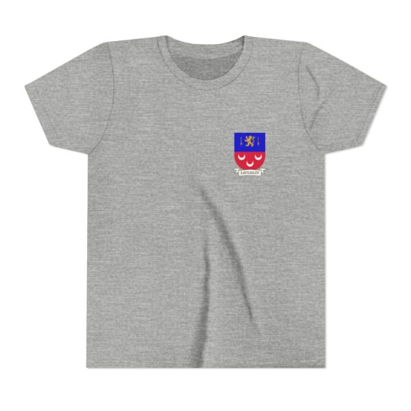 Laughlin Family Coat of Arms Youth T-Shirt - Image 4