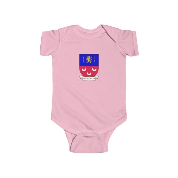 McLaughlin Family Coat of Arms Baby Onesie Bodysuit - Image 5
