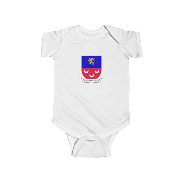 McLaughlin Family Coat of Arms Baby Onesie Bodysuit - Image 2