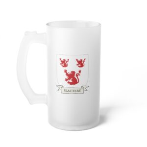 Slattery Family Coat of Arms Beer Mug