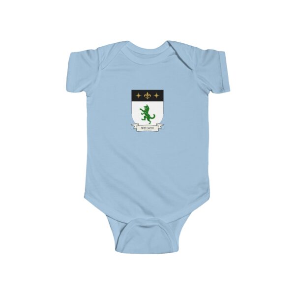 Wilson Family Coat of Arms Baby Onesie Bodysuit - Image 4
