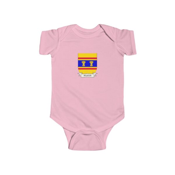 Weaver Family Coat of Arms Baby Onesie Bodysuit - Image 5