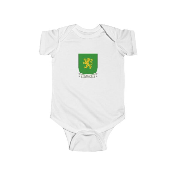 McShane Family Coat of Arms Baby Onesie Bodysuit - Image 2