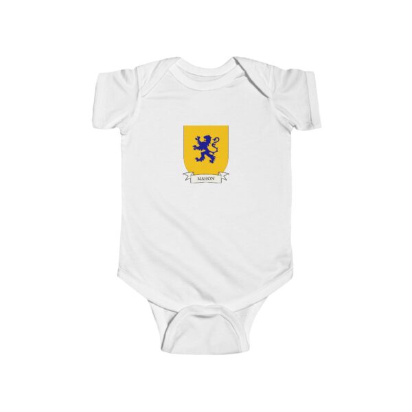Mahon Family Coat of Arms Baby Onesie Bodysuit - Image 2