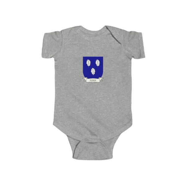 Tobin Family Coat of Arms Baby Onesie Bodysuit - Image 3