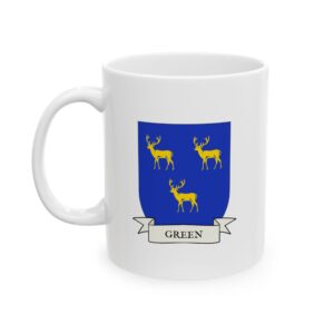 Green Family Coat of Arms Coffee Mug