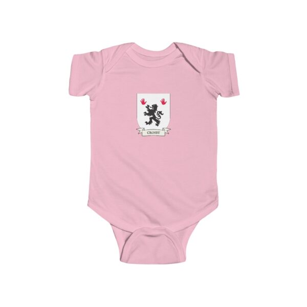 Crosby Family Coat of Arms Baby Onesie Bodysuit - Image 5