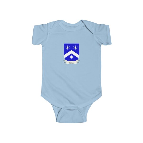 Carr Family Coat of Arms Baby Onesie Bodysuit - Image 4