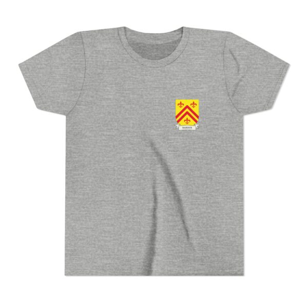 Barber Family Coat of Arms Youth T-Shirt - Image 3