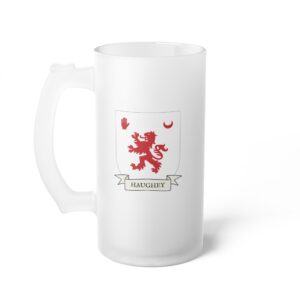Haughey Family Coat of Arms Beer Mug