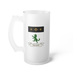 Wilson Family Coat of Arms Beer Mug