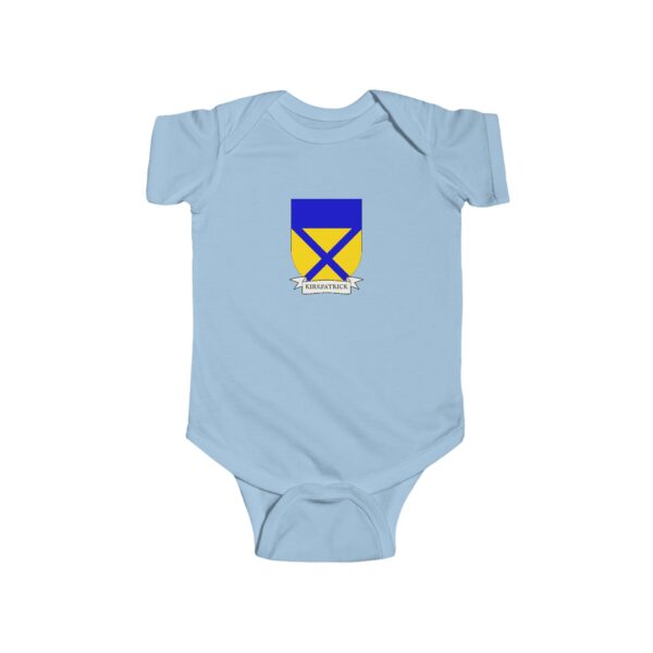 Kirkpatrick Family Coat of Arms Baby Onesie Bodysuit - Image 4